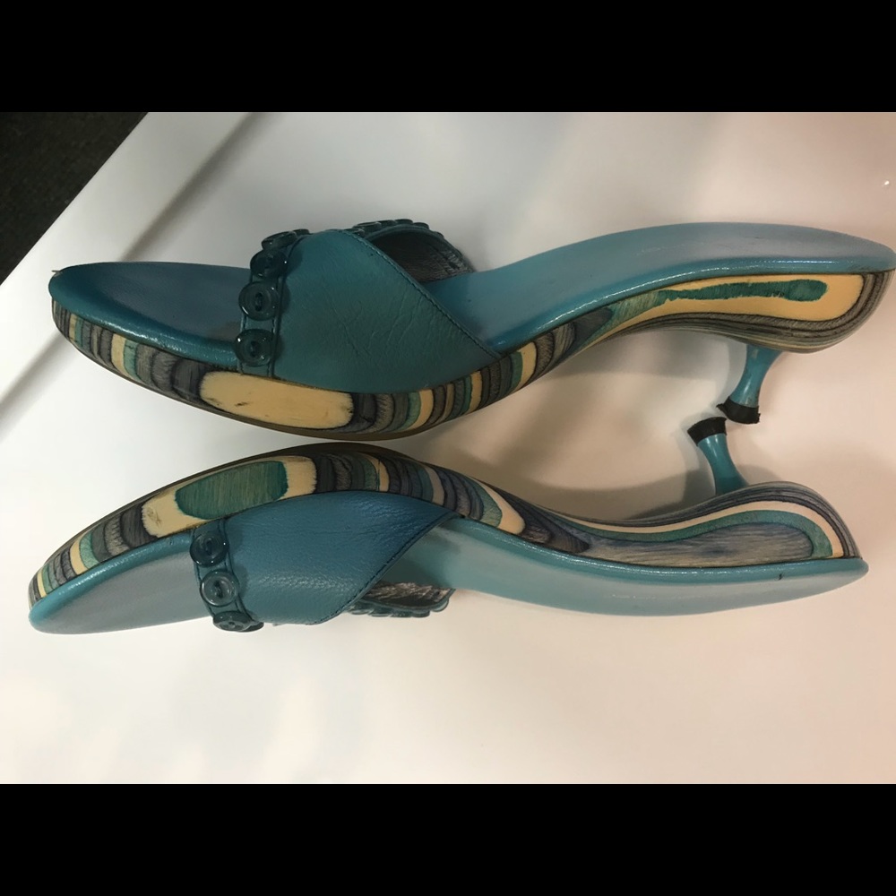 New (VTG) Art Deco Slides. Size 37. 👠